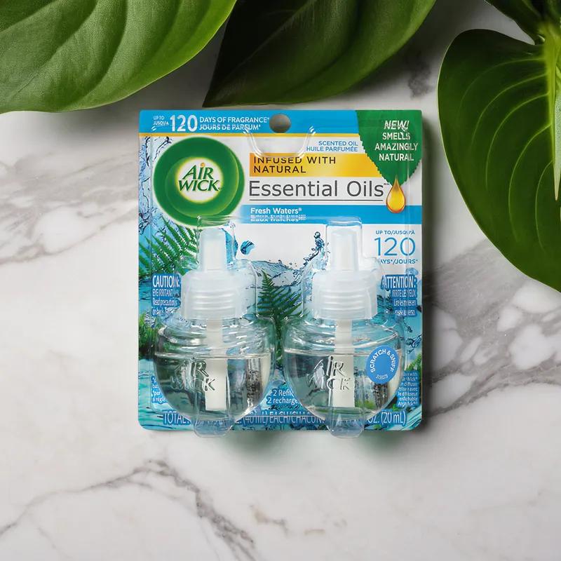 Air Wick® Air Freshener Fresh Waters Clear Oil 0.67 OZ Refill 6/Carton