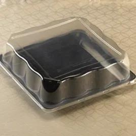 Lid Dome 14X14 IN PET Clear Square For Container 50/Case