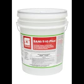 Sani-T-10 Plus® Unscented Food Service Sanitizer 5 GAL Multi Surface Neutral RTU Quat 1/Pail