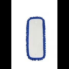 Dry Mop 18X5 IN Blue Microfiber Hook & Loop Backing 1/Each