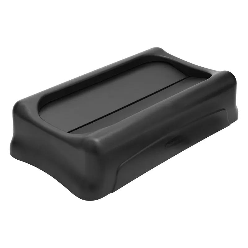 Slim Jim® Swing Lid 20.5X11.68X5 IN Black Rectangle Resin Slim 1/Each