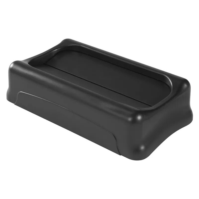 Slim Jim® Swing Lid 20.5X11.68X5 IN Black Rectangle Resin Slim 1/Each