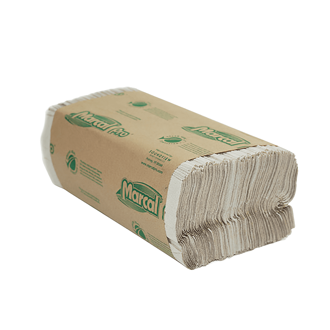 Folded Paper Towel Kraft C-Fold 150 Sheets/Pack 16 Packs/Case 2400 Sheets/Case