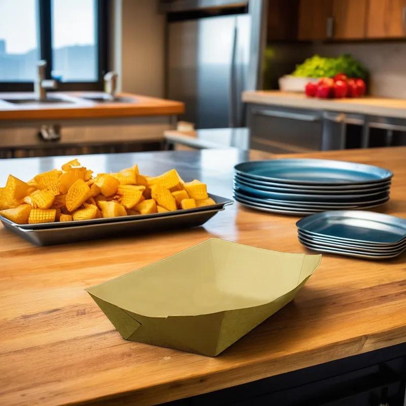 Food Tray 3 LB Paper Kraft 500/Case