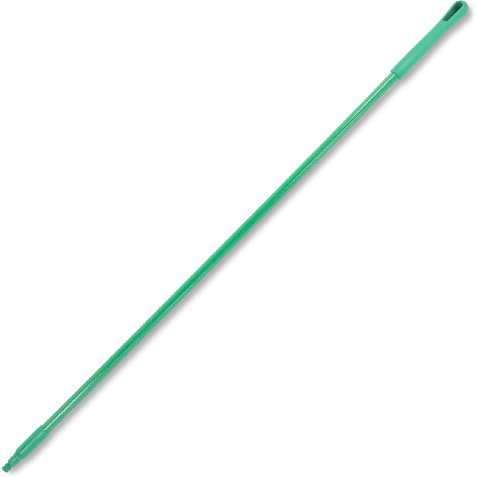 Broom Handle 60 IN Green Fiberglass Screw On Threaded Color Coded 1/Each