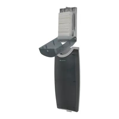 Safe-T-Gard® Paper Towel Dispenser & Waste Receptacle 4X6.6 IN Smoke 1/Each