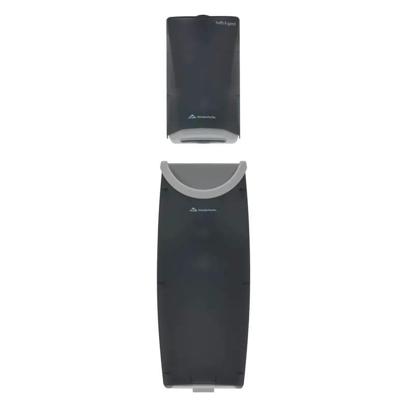 Safe-T-Gard® Paper Towel Dispenser & Waste Receptacle 4X6.6X11 IN Smoke 1/Each