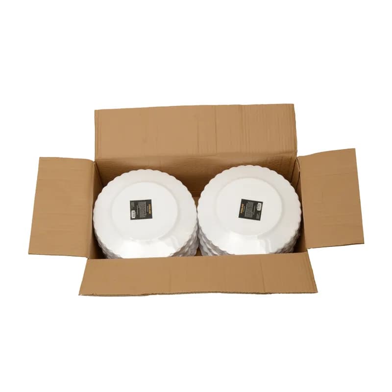 Flairware Plate 10.25 IN Plastic White Round 144/Case