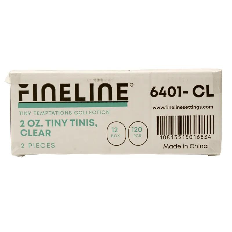Tiny Temptations Tiny 'Tini Cup Martini 2 OZ Plastic Clear 120/Case