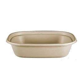 Take-Out Container Base 32 OZ 8.7X6.7X2.1 IN Pulp Fiber Kraft Rectangle 400/Case