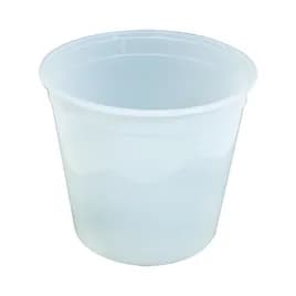 Bucket & Tub Base 168 OZ Plastic Translucent Round 100/Case