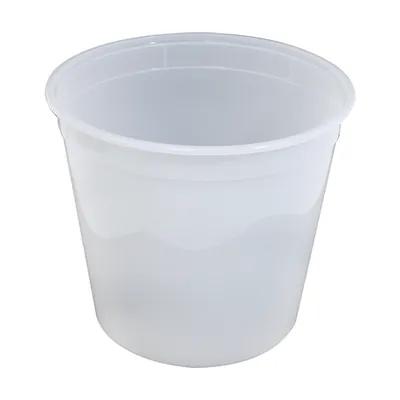 Bucket & Tub Base 168 OZ Plastic Translucent Round 100/Case
