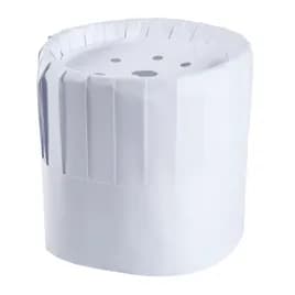 Chef Hat 7 IN White Paper Pleated Comfort Band 28 Count/Pack 1 Packs/Case 28 Count/Case