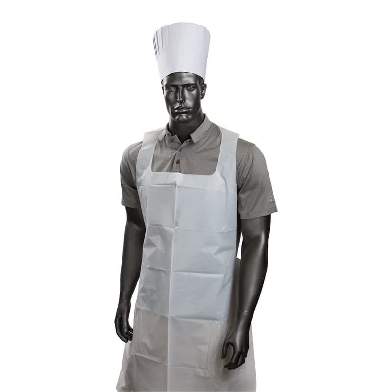 Chef Hat 7 IN White Paper Pleated Comfort Band 28 Count/Pack 1 Packs/Case 28 Count/Case