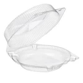 Essentials Pie Hinged Container 10.5625X11X3.875 IN RPET Clear Round 200/Case