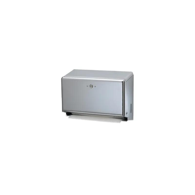 San Jamar Paper Towel Dispenser 11.75X4.25X8.25 IN Chrome Multifold C-Fold Folded Towel One-At-A-Time Dispensing 1/Each