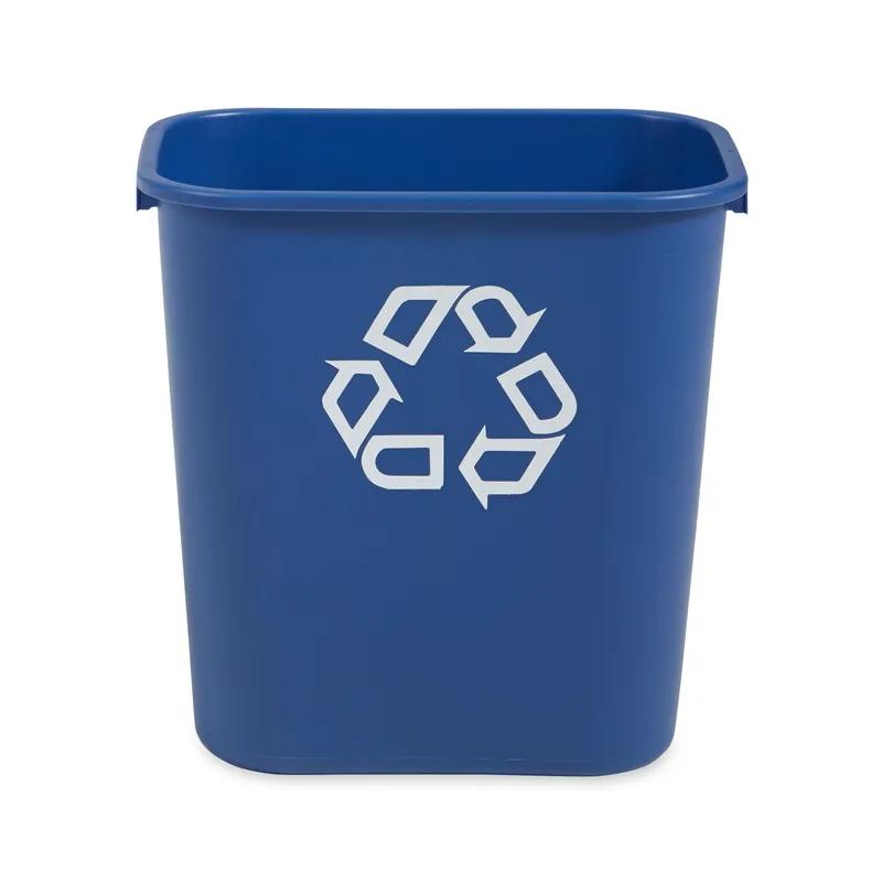 Recycling 1-Stream Recycling Bin 14.75X10.5X15 IN 7 GAL 28 QT Blue Rectangle Resin Deskside 1/Each