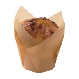 Baking Cup 4 OZ 2X2 IN Silicone Brown Tulip 100 Count/Pack 10 Packs/Case 1000 Count/Case