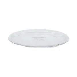 The BOTTLEBOX ® Rose Bowl Lid Flat 6.8X0.75 IN 1 Compartment RPET Clear Round For 24-48 OZ Bowl Unhinged 300/Case