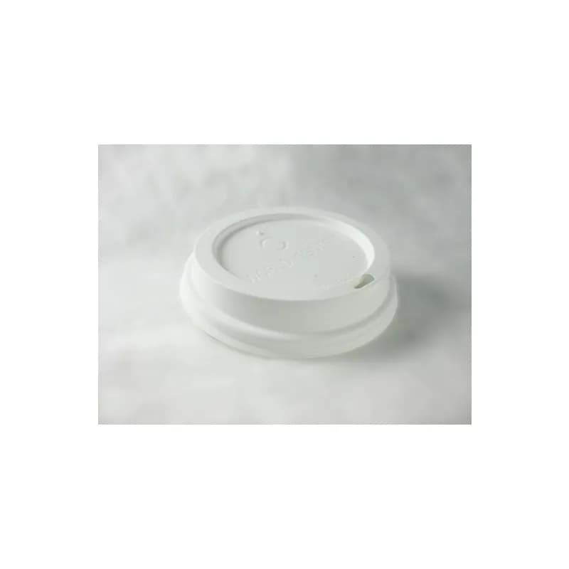 Lid Dome 3.6X0.7 IN CPLA White For 10-20 OZ Hot Cup Sip Through 1000/Case