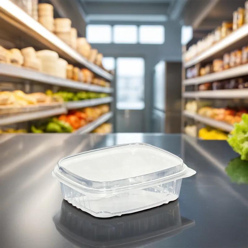 Deli Container Hinged With Dome Lid 24 OZ APET Clear 200/Case