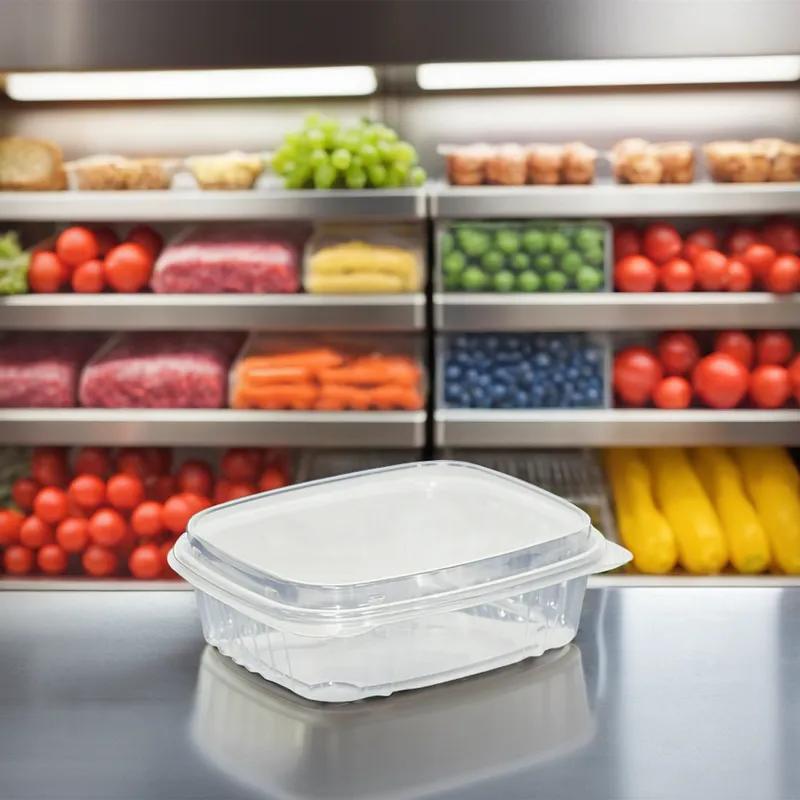 Deli Container Hinged With Dome Lid 24 OZ APET Clear 200/Case