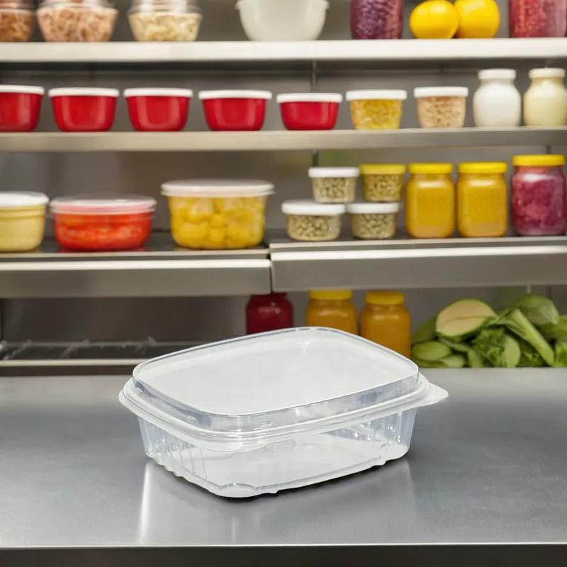 Deli Container Hinged With Dome Lid 24 OZ APET Clear 200/Case