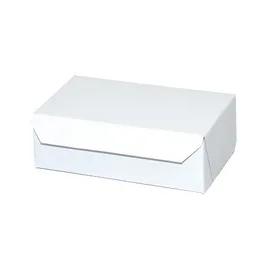 Easy Lock Eclair Box 6.25X3.75X2.13 IN SUS Paperboard CRB White Rectangle Lock Corner 1-Piece 250/Bundle