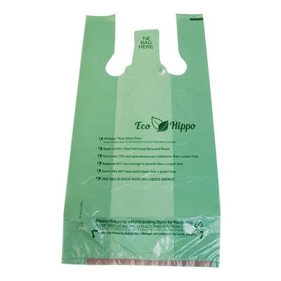 Hippo Sak® Bag 12.5X7.5X24 IN PE 15.5MIC Extra Heavy Green Gusset 1200/Case