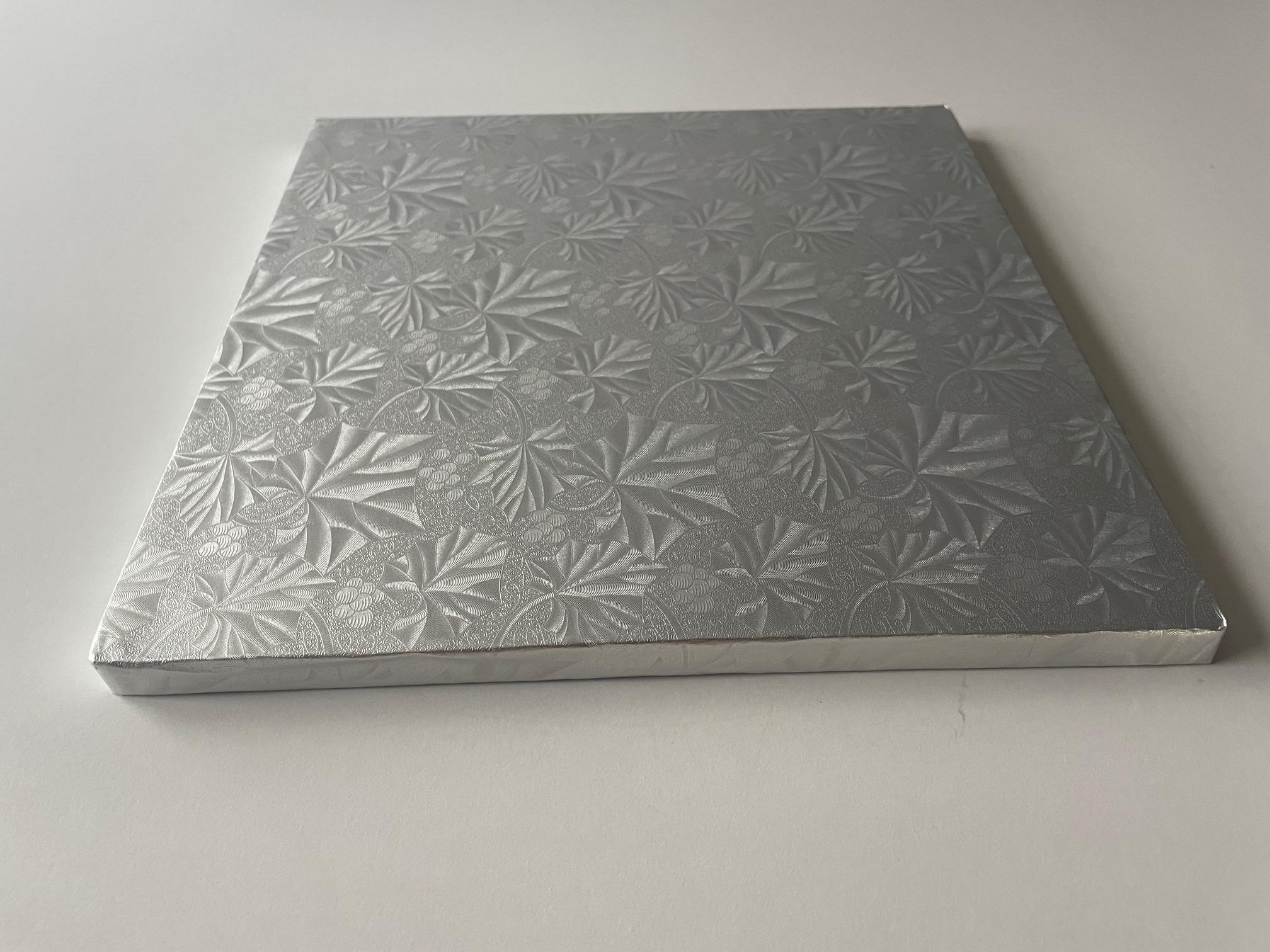Cake Board 18X18X0.5 IN Silver Square 12/Case