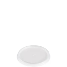 Dart® Lid Flat 2.7X0.3 IN HIPS Translucent For 4 OZ Cup No Hole Vented 100 Count/Pack 10 Packs/Case 1000 Count/Case