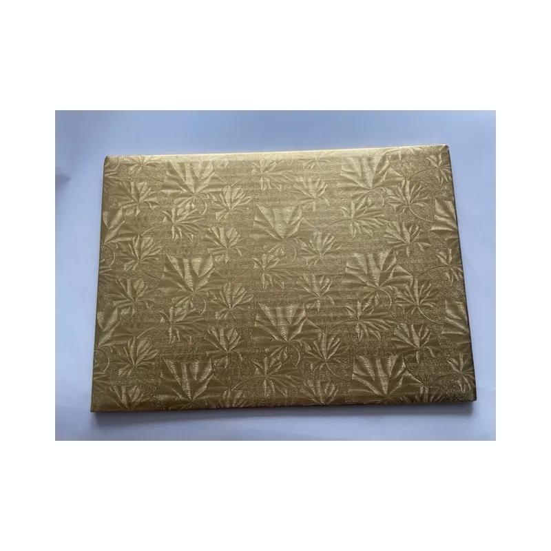 Cake Drum 27X18X0.5 IN Paperboard Gold Rectangle 6/Case