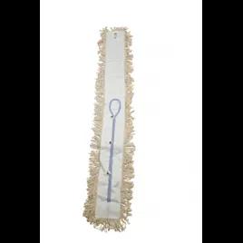 Bristles Dust Mop 48X5 IN Natural Cotton Loop End Launderable 1/Each