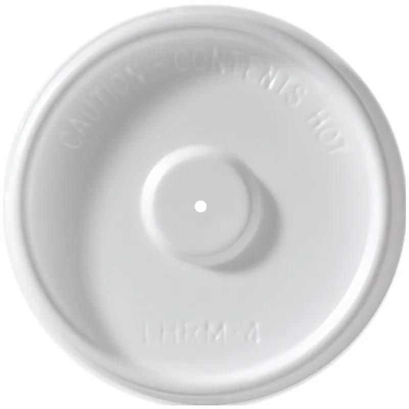 Lid Plastic White For 4 OZ Hot Cup Vented 1000/Case