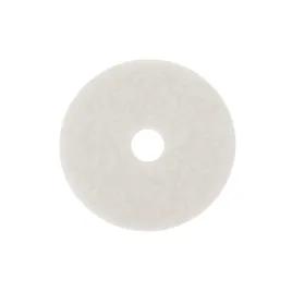 3M™ 4100 Scrubbing Pad 18X1 IN White Non-Woven Polyester Fiber 175-600 RPM Center Hole 5/Case