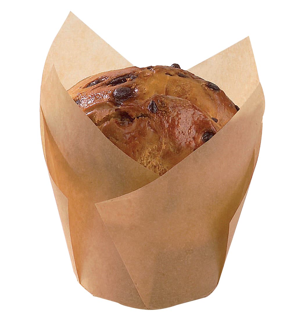 Baking Cup 3 OZ 1.8 IN Silicone Brown Tulip 100 Count/Pack 10 Packs/Case 1000 Count/Case