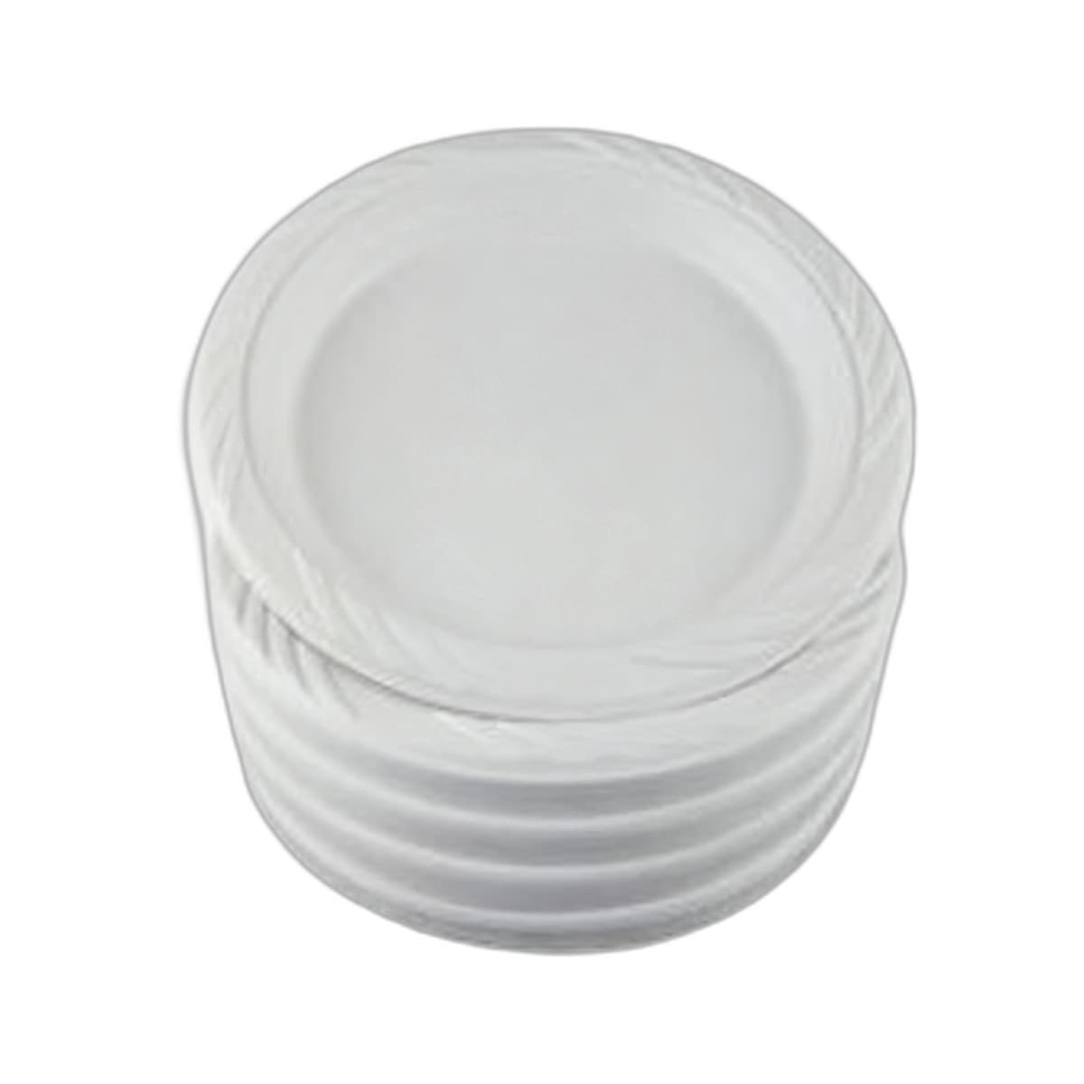 Plate 7 IN Plastic White Heavy Duty 1000/Case