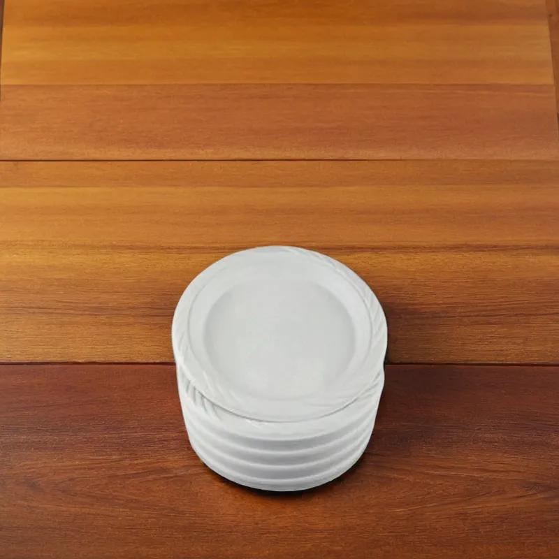 Plate 7 IN Plastic White Heavy Duty 1000/Case