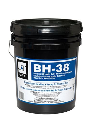 BH-38® All Purpose Cleaner 5 GAL Heavy Duty Multi Surface Alkaline Concentrate Butyl 1/Pail
