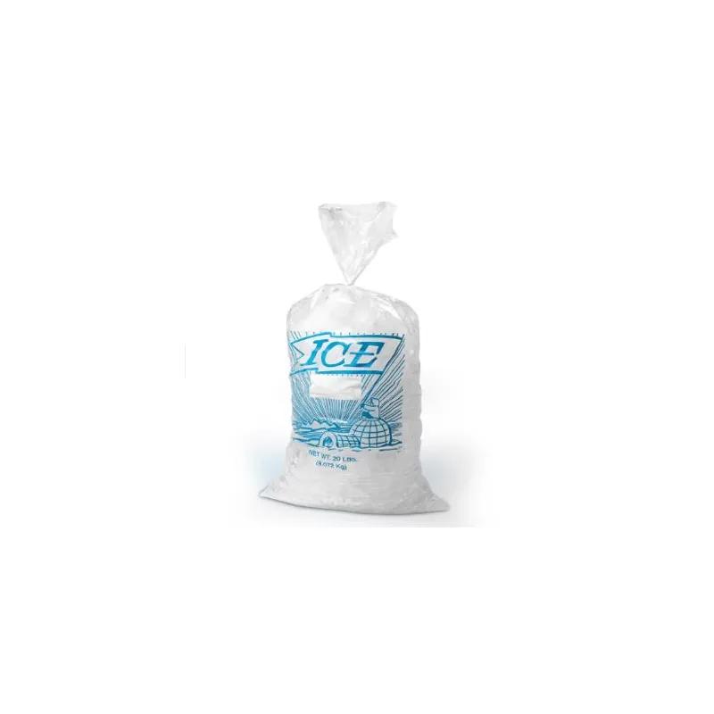 Victoria Bay Ice Bag 10 LB Low-Density Polyethylene (LDPE) 1.2MIL With Ties 1000/Case