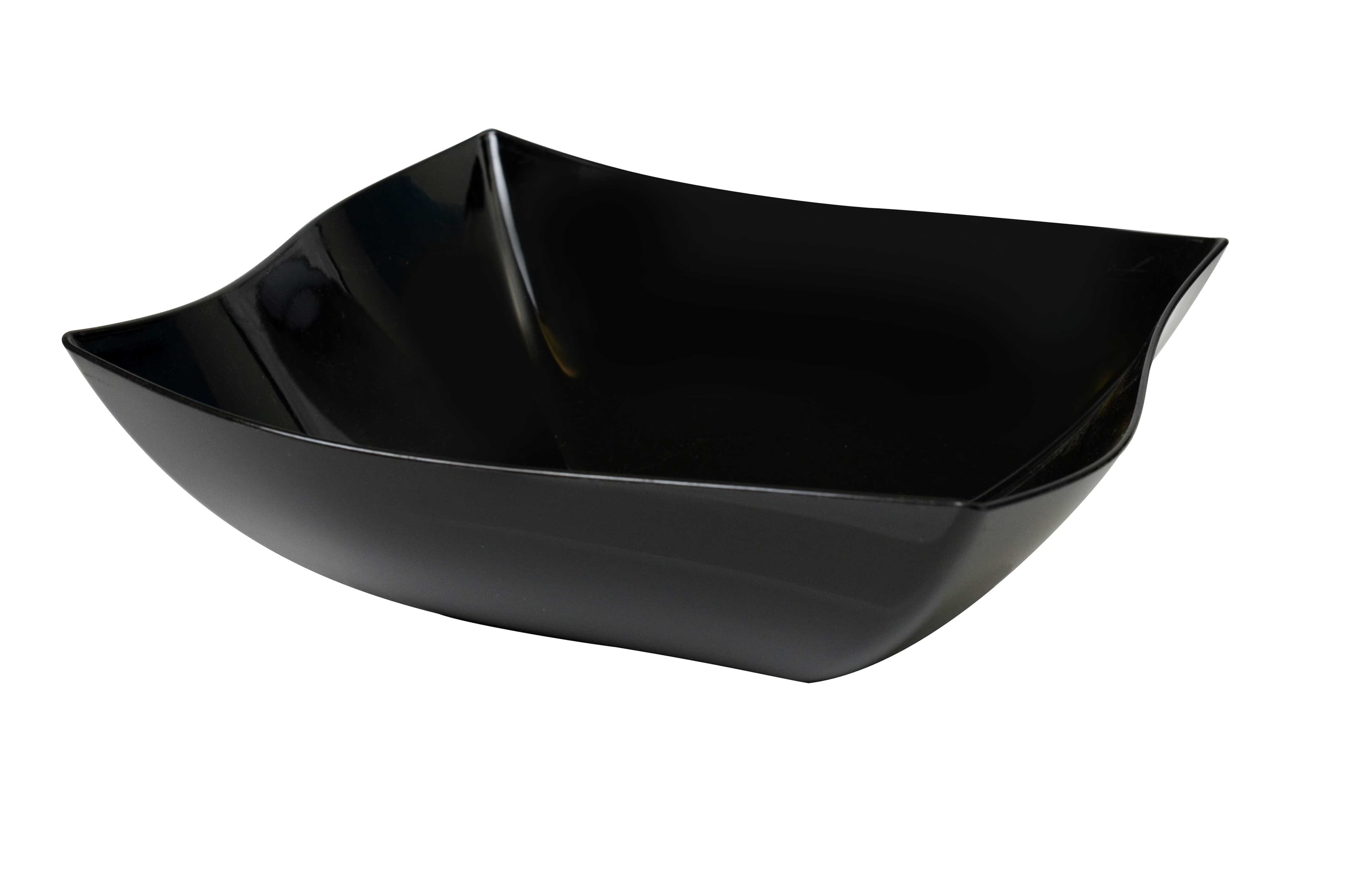 Wavetrends Salad Bowl 64 OZ Plastic Black 50/Case