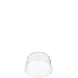 Solo® SoloServe® Lid Dome 3.868X2.04 IN 1 Compartment PET Clear Round For 8 OZ Dessert Container No Hole 50 Count/Pack 20 Packs/Case