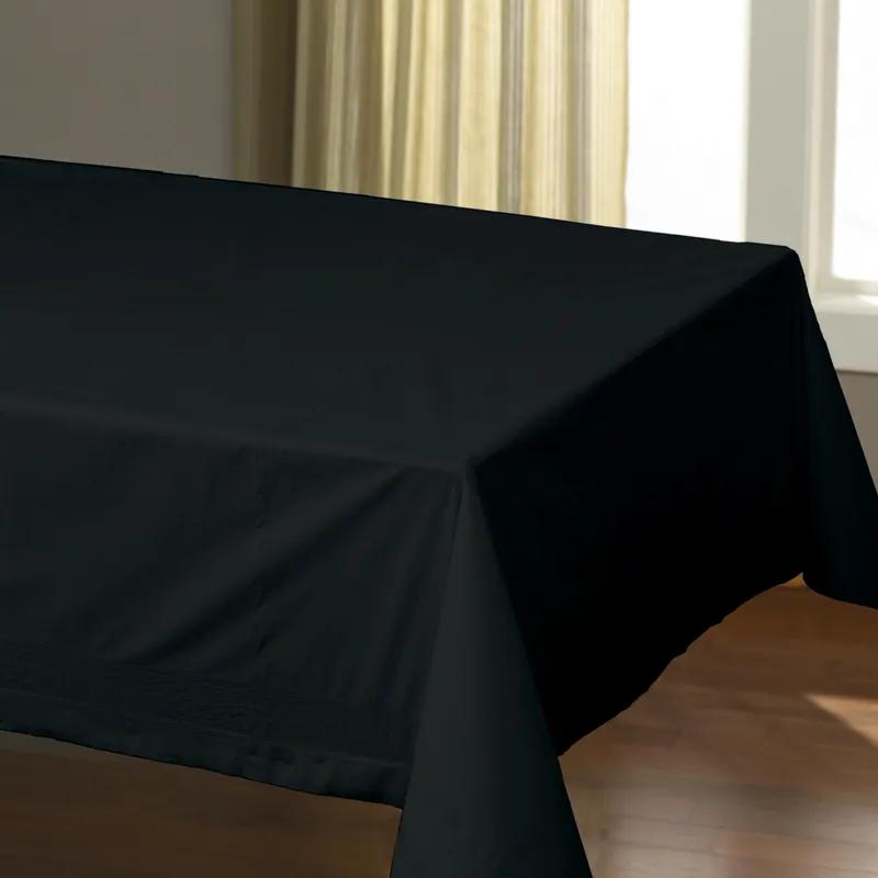 Table Cover 54X108 IN Paper Poly Blend Black 25/Case