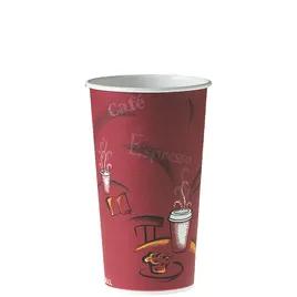 Solo® Hot Cup 20 OZ SSP Multicolor Bistro® 40 Count/Pack 15 Packs/Case 600 Count/Case