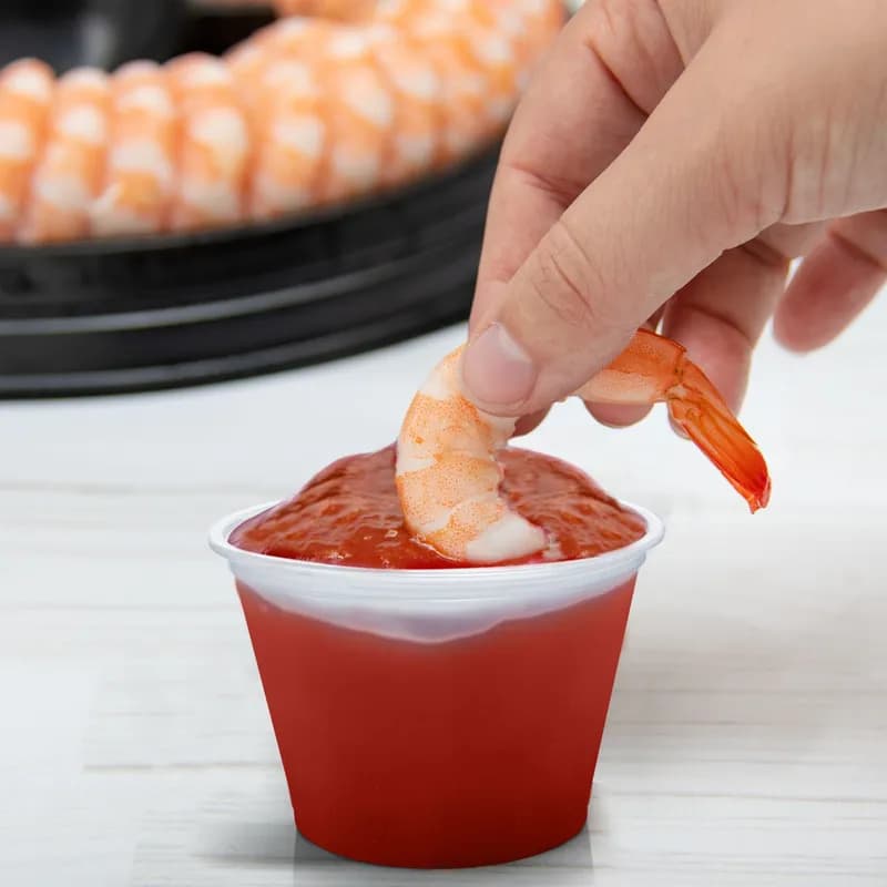 Dart® Conex Complements® Souffle & Portion Cup 2.5 OZ PP Clear Round 125 Count/Pack 20 Packs/Case 2500 Count/Case