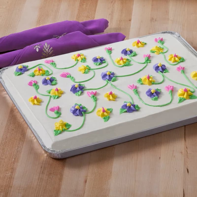 Cake Pan 1/2 Size 17.75X12.75X1.25 IN Aluminum Rectangle 100/Case
