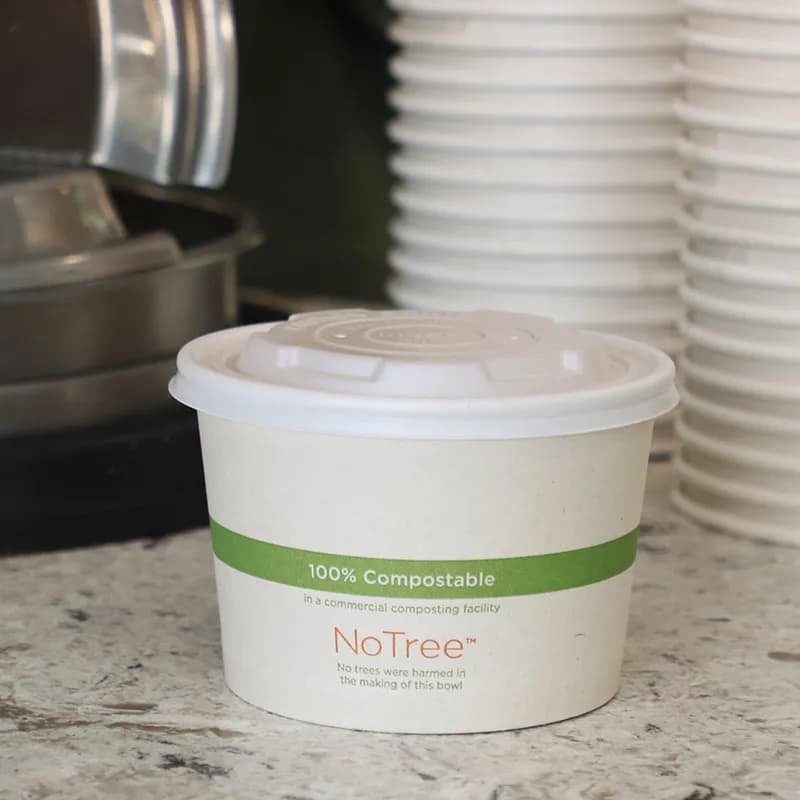 Lid PLA Clear Round For 32 OZ Bowl 1000/Case