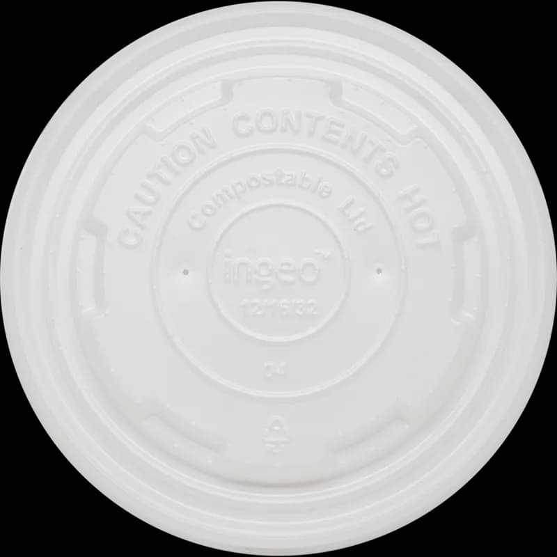 Lid PLA Clear Round For 32 OZ Bowl 1000/Case