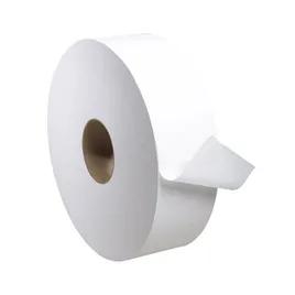Toilet Paper & Tissue Roll 2PLY White Jumbo (JRT) Universal 6 Rolls/Case