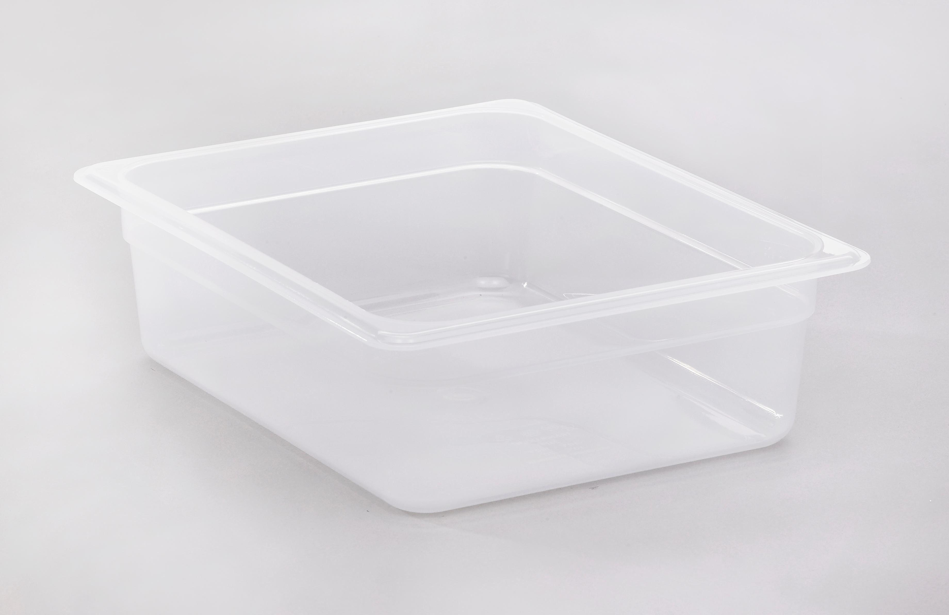 Food Pan 1/2 4 IN Translucent PP 1/Each